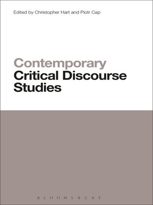 cover image of Contemporary Critical Discourse Studies